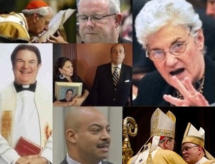 Elaine and Art Baselice, Rev. Edward Avery, Archbishop Chaput, Cardinal Rigali, Lynne Abraham, Msgr. William Lynn, Cardinal Anthony Bevilacqua